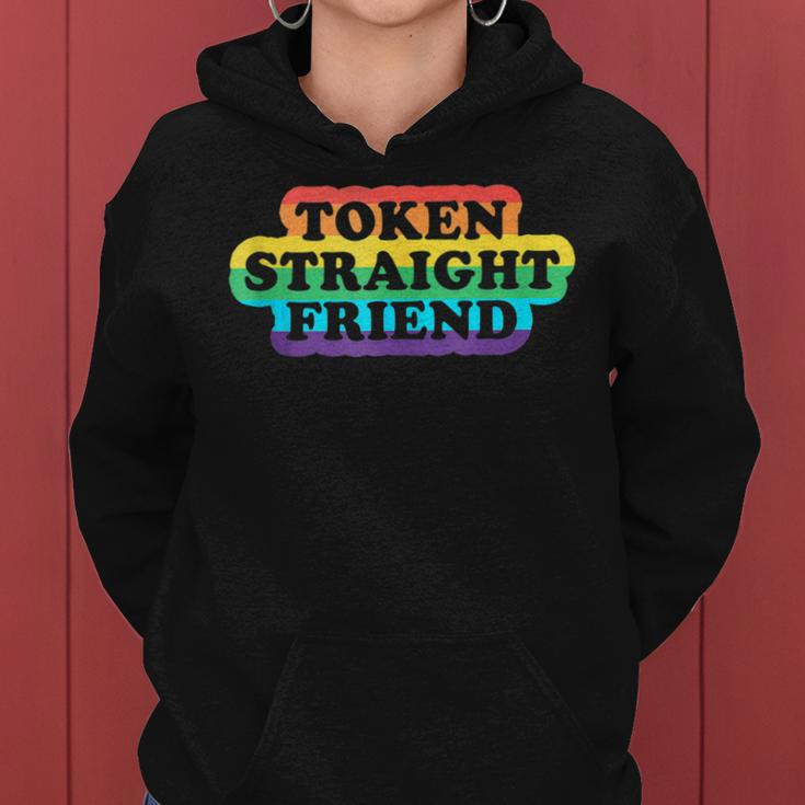 Token Straight Friend - Rainbow Colors Gay Pride Lgbtq Women Hoodie