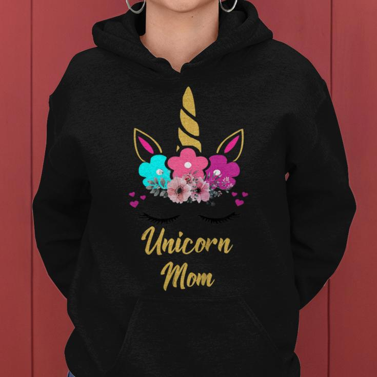 Unicorn MomShirt Mom Of The Birthday Girl Gift Women Hoodie
