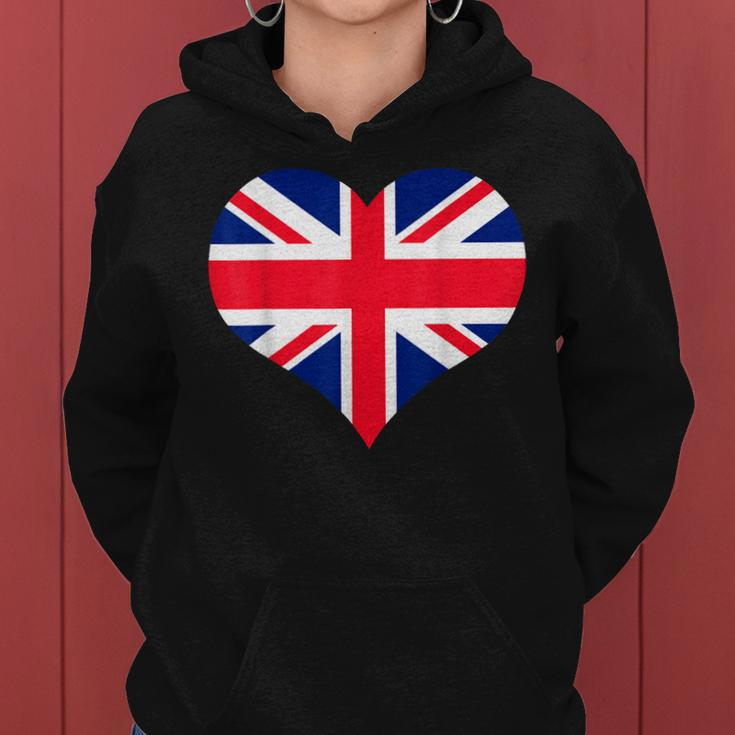Union Jack British Flag Heart British Isles Mens Womens Women Hoodie