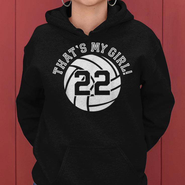 Unique Thats My Girl 22 Volleyball Player Mom Or Dad Gifts Women Hoodie