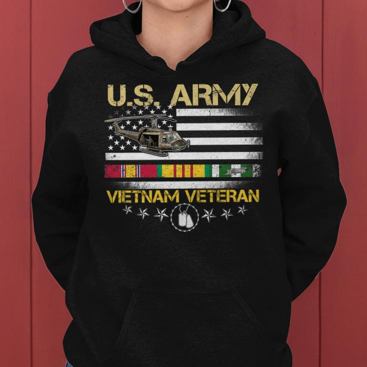 Us Army Vietnam Veteran Usa Flag Vietnam Vet Flag Men Women V2 Women Hoodie