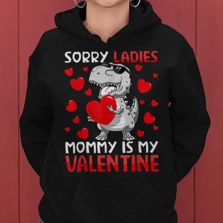 Valentines Day Boys Kids Sorry Ladies Mommy Is My Valentine V5 Women Hoodie