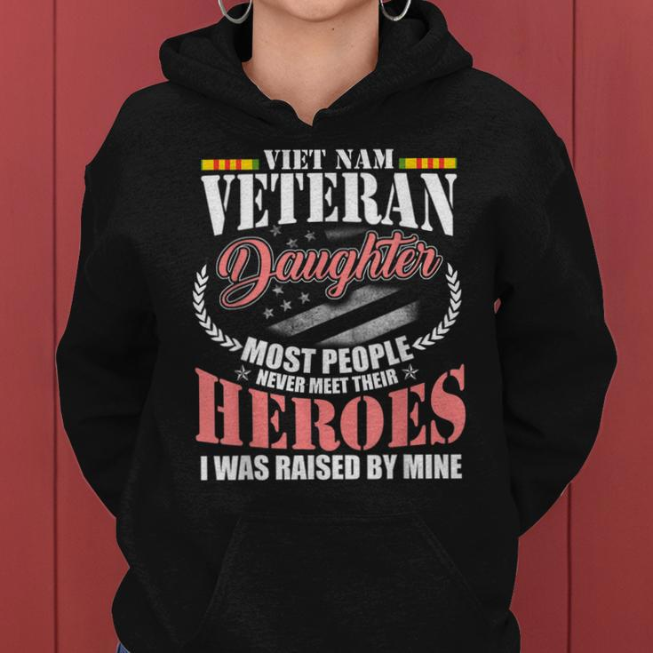 Vietnam Veteran Daughter American Flag Military Us Patriot V2 Women Hoodie