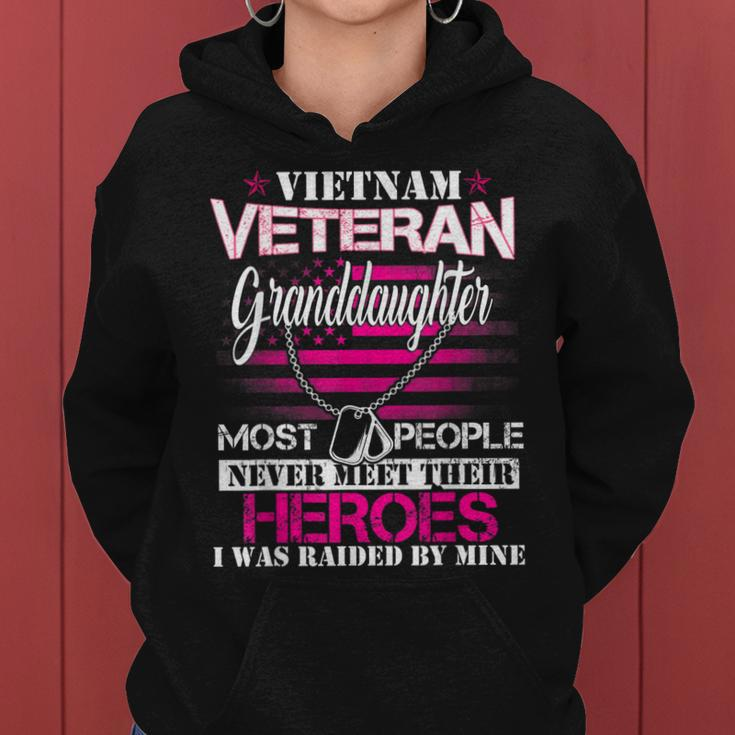 Vietnam Veteran Granddaughter Raised By My Hero - Veteran Women Hoodie