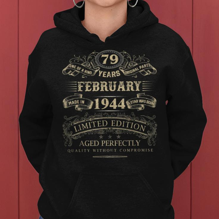 Vintage 1944 Outfit für 79 Jahre alte Frauen & Männer Geburtstags-Hoodie