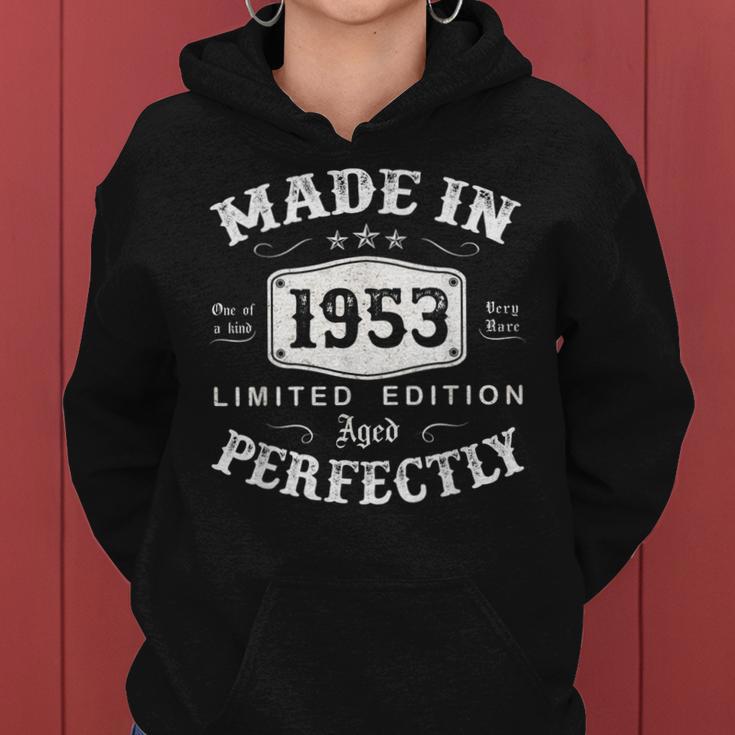 Vintage 1953 Made In 1953 70 Geburtstag Mann Frau 70 Jahre V2 Frauen Hoodie