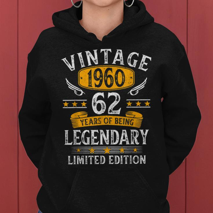 Vintage 1960 62 Year Of Being Legendary Limitierte Auflage Frauen Hoodie