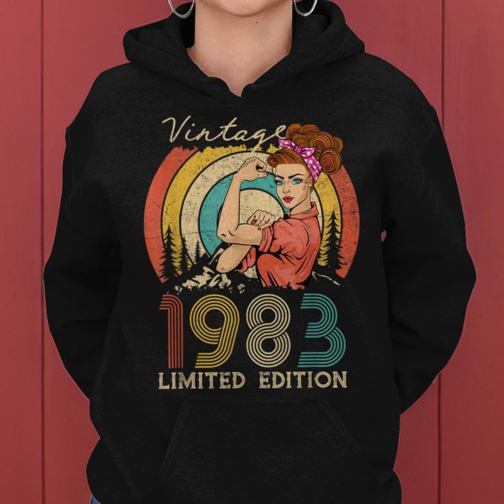 Vintage 40Th Birthday Gift Ideas For Women Best Of 1983 Women Hoodie