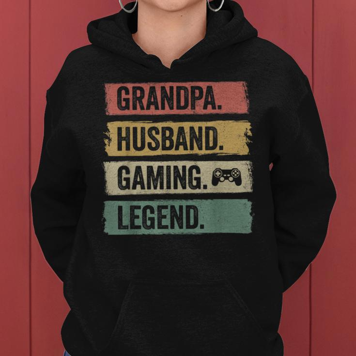 Vintage Ehemann Opa Gaming Legende Gamer Opa Frauen Hoodie