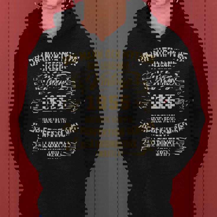 Vintage Herren Hoodie 1955 - Mann Mythos Legende, 68. Geburtstag