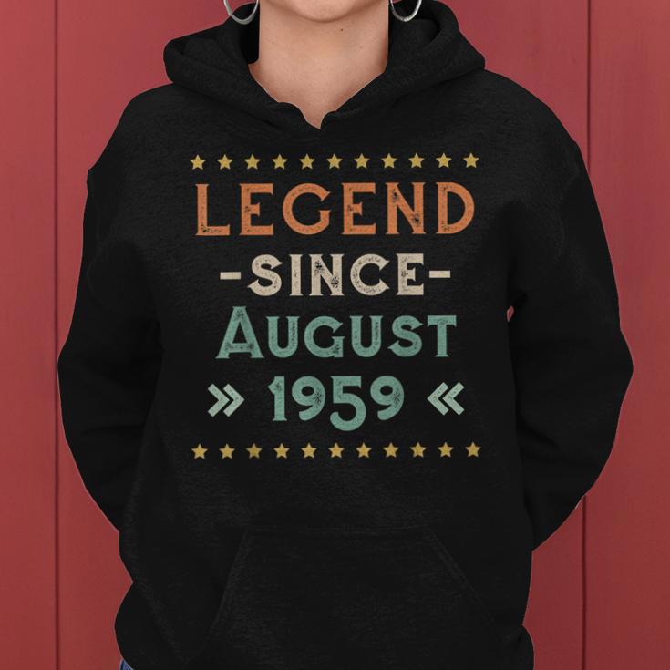 Vintage Legend Seit August 1959 Geburtstag Männer Frauen Frauen Hoodie