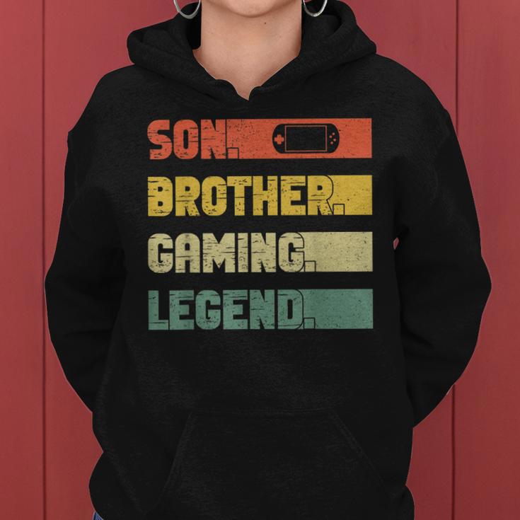 Vintage Sohn Bruder Gaming Legende Retro Video Gamer Junge Frauen Hoodie