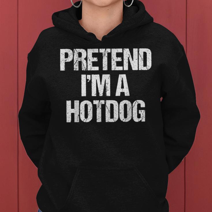 Vorgeben Ich Bin Ein Hotdog Lustig Faul Halloween-Kostüm Frauen Hoodie