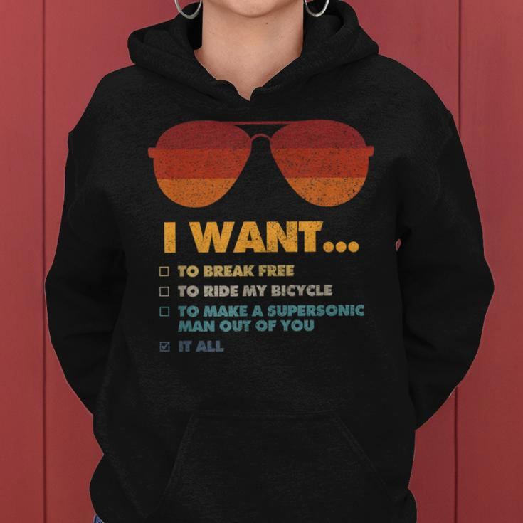 I Want To Ride My Bicycle I Sonnenbrillen Frauen Hoodie