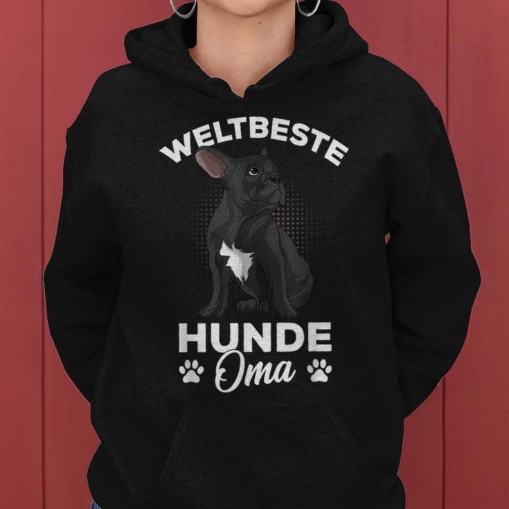 Weltbeste Hunde Oma Französische Bulldogge Frenchie Frauchen Frauen Hoodie