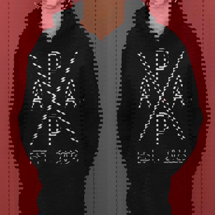 Werdender Papa Est 2023 Stolzer Papa 2023 Women Hoodie