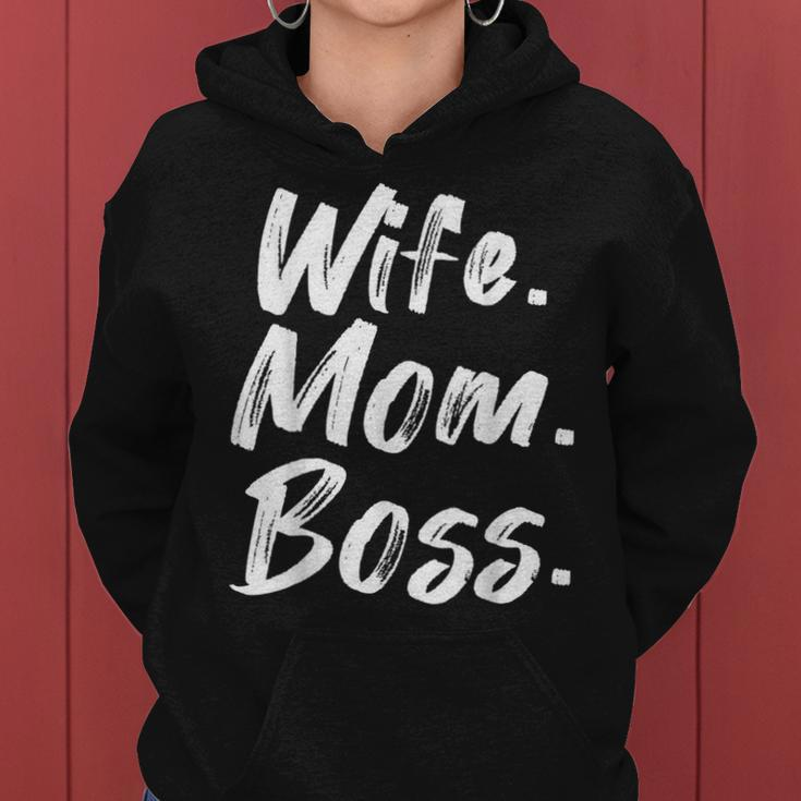 Wife Mom Boss Mama Mutter Muttertag Frauen Hoodie
