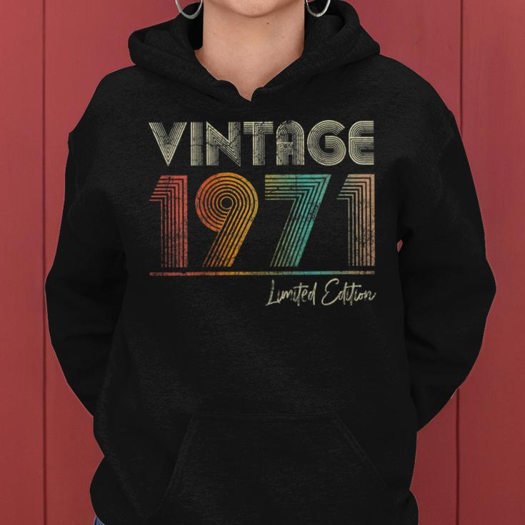 Womens 52 Year Old Vintage 1971 52Nd Birthday Gifts For Women Men Women Hoodie