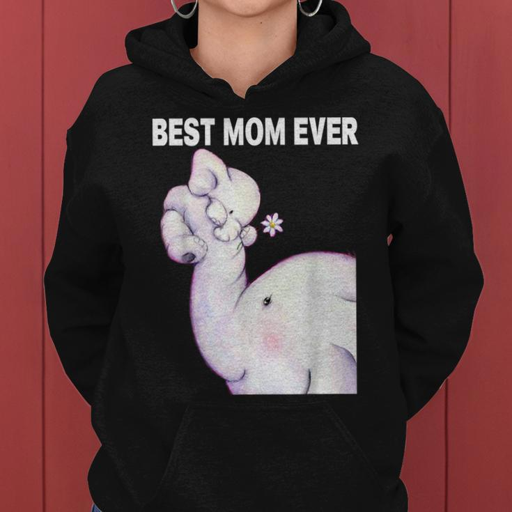 Womens Best Mom Ever Elephant Mothers Day Tshirt For Mother Women Hoodie