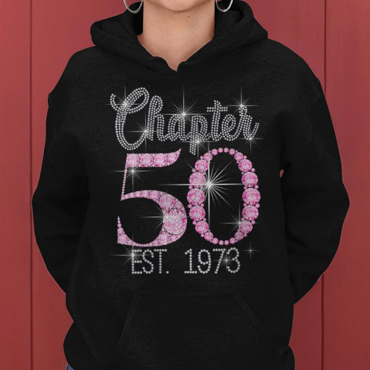 Womens Chapter 50 Est 1973 50Th Birthday Gift For Womens Women Hoodie
