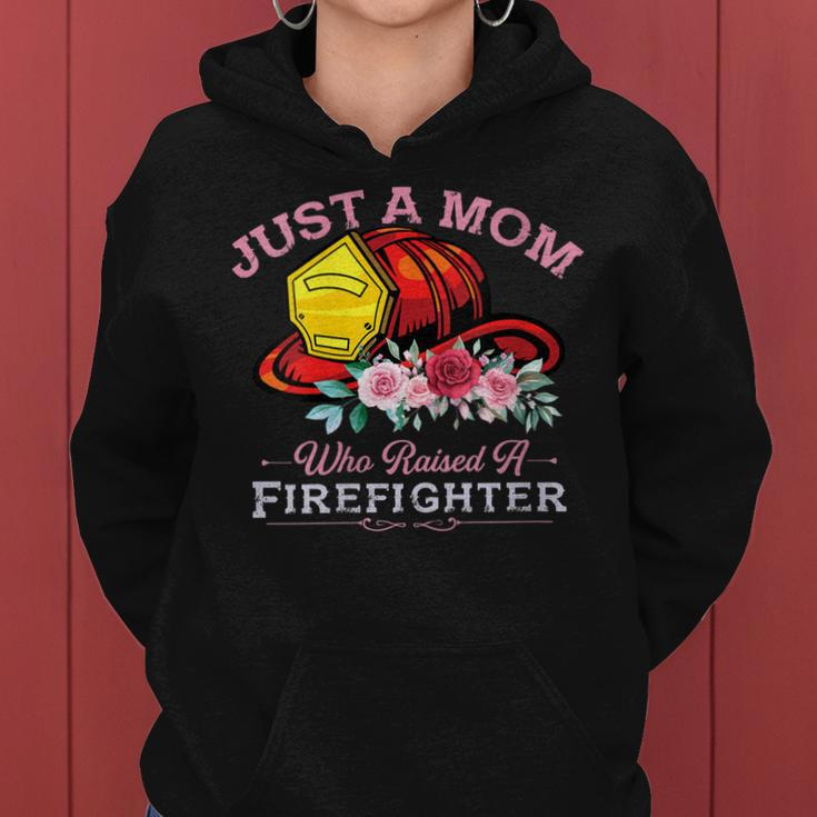 Womens Firefighter Mom Fireman Mother Fire Fighter Firemen Son Women Hoodie