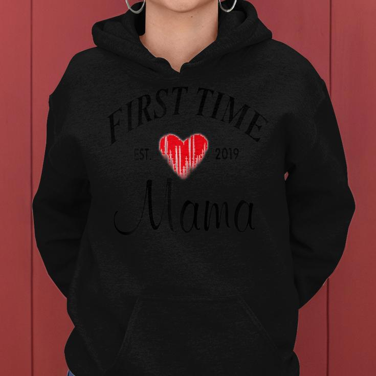 Womens First Time Mama Est 2019 Shirt I Mothers Day Gift New Mommy Women Hoodie