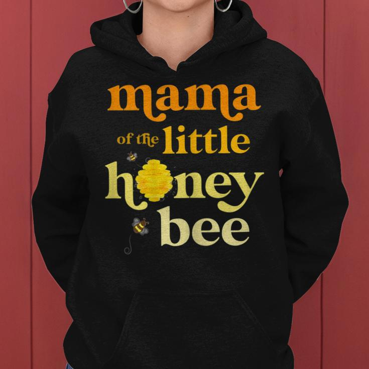 Womens Mama Of Little Honey Bee Birthday Gender Reveal Baby Shower Women Hoodie