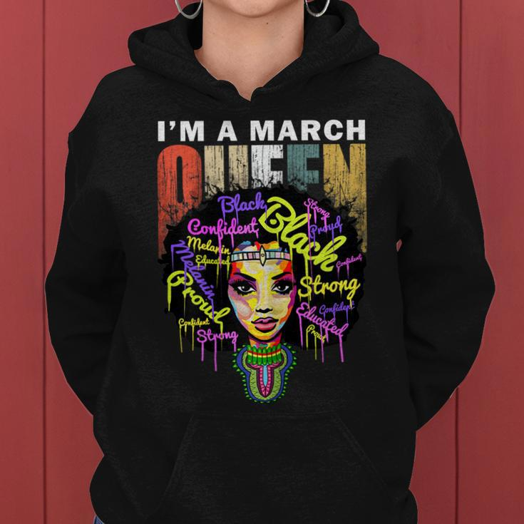 Womens March Birthday Queen Shirts For Women - African Black Girl Women Hoodie