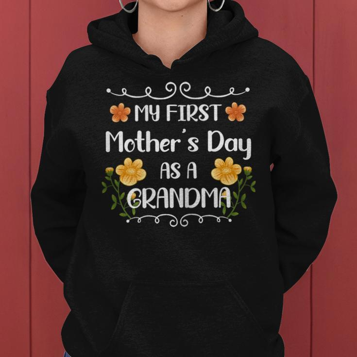 Womens My First Mothers Day As A Grandma In Mothers Day 2023 Women Hoodie