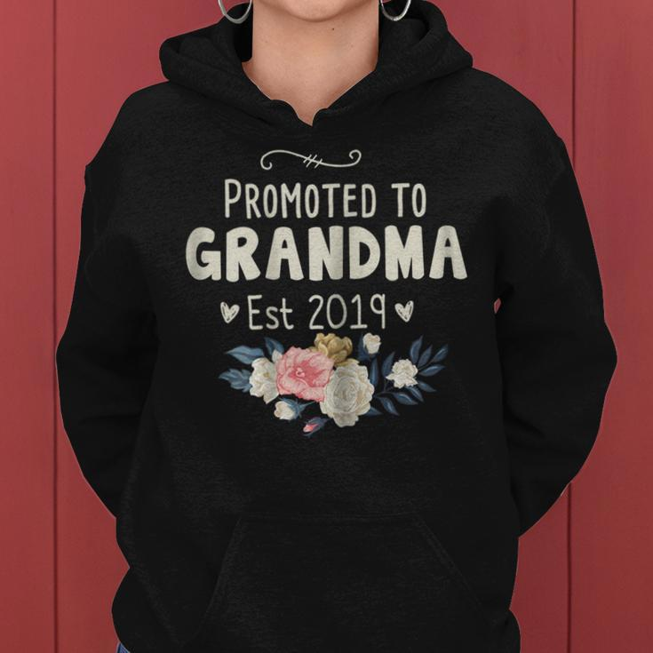 Womens Promoted To Grandma Est 2019 Mothers Day New Grandma Women Hoodie