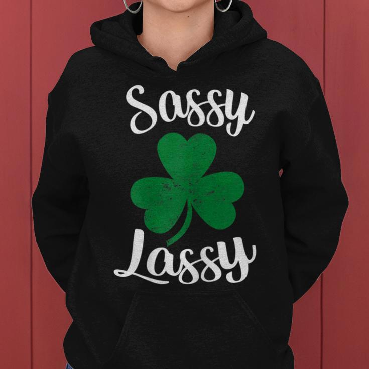 Womens Sassy Lassy St Patricks Day Women Hoodie