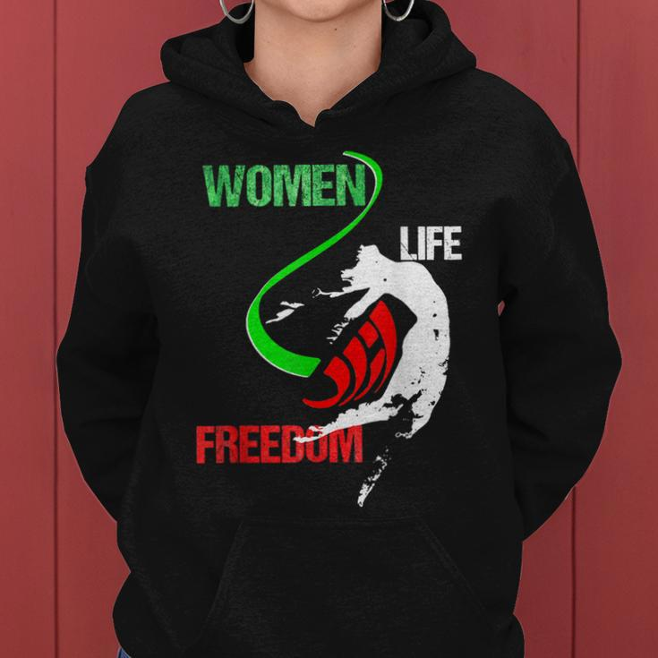 Womens Woman Life Freedom Zan Zendegi Azadi Iran Freedom Women Hoodie