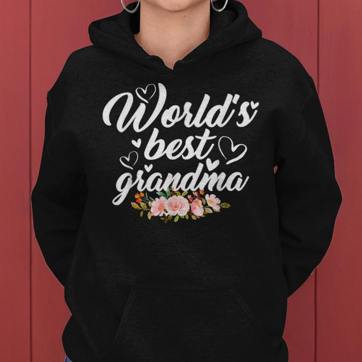 World Best Grandma Floral Proud Best Friend Family Matching Women Hoodie