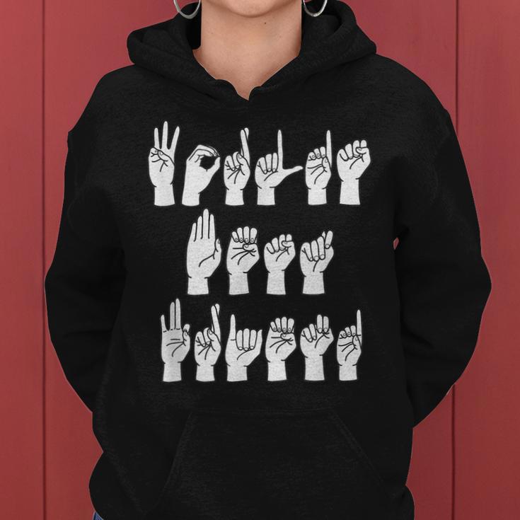 Worlds Best Friend Zeichensprache Fingerzauber Asl Für Frauen Frauen Hoodie