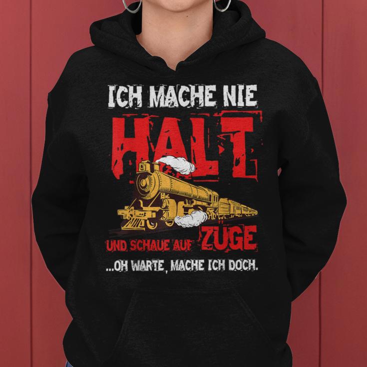 Zug Train Schaffner Bahn Mann Junge Geschenk Eisenbahn Frauen Hoodie