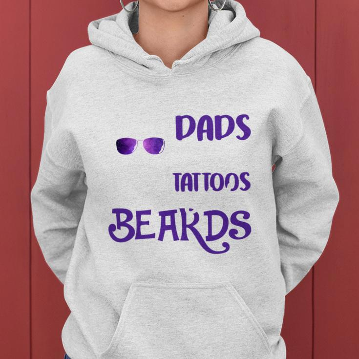 Awesome Dads Have Tattoos And Beards V3 Women Hoodie