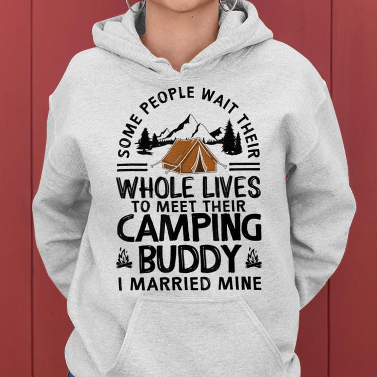 Cool Camping Buddies Gift For Men Women Funny Husband & Wife Women Hoodie