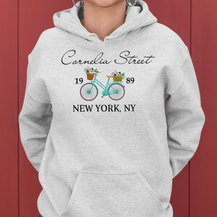 Cornelia Street Crew New York City 1989 Floral Bike Women Women Hoodie
