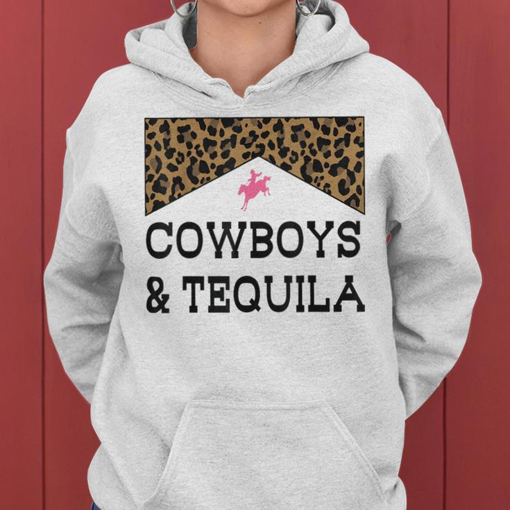 Cowboys And Tequila Western Funny Tequila Drinking Lover Women Hoodie