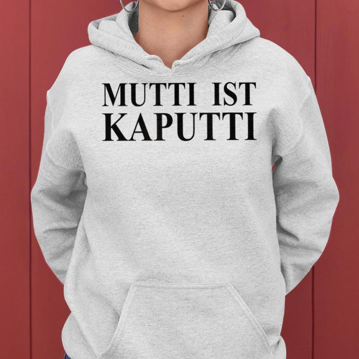 Damen Mutti Ist Kaputti Witzige Mama Mutter Sprüche Frauen Hoodie