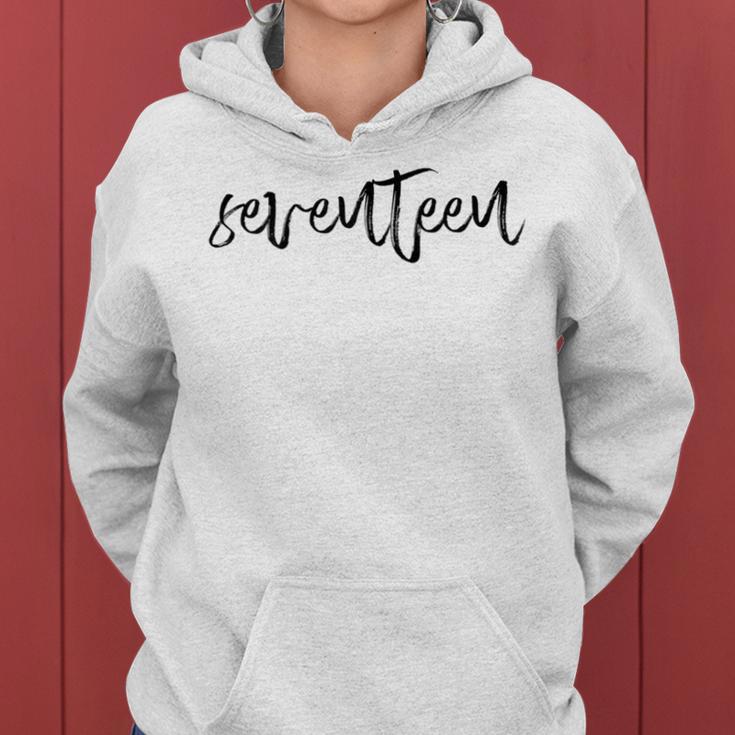 Damen Sevenn 17 Geburtstag Mädchen Nager 17 Jahre Geschenk Frauen Hoodie