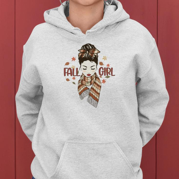 Fall Girl Autumn Lovers Gifts Women Hoodie Graphic Print Hooded Sweatshirt