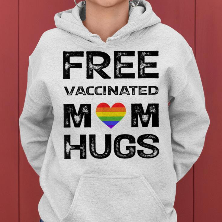 Gay Pride Lesbian Free Vaccinated Mom Hugs Lgbt Women Hoodie