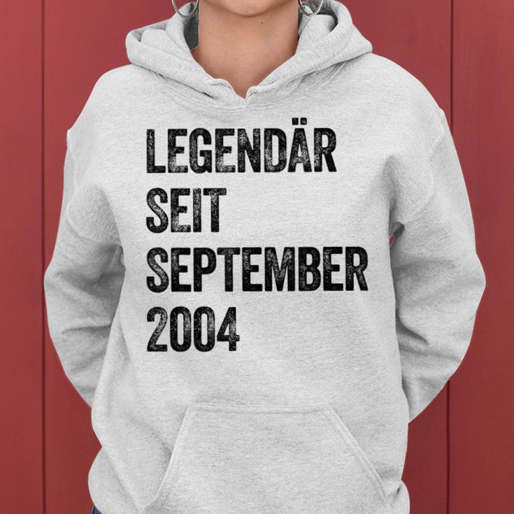 Geburtstag Legendär Seit September 2004 Jahrgang Vintage Frauen Hoodie