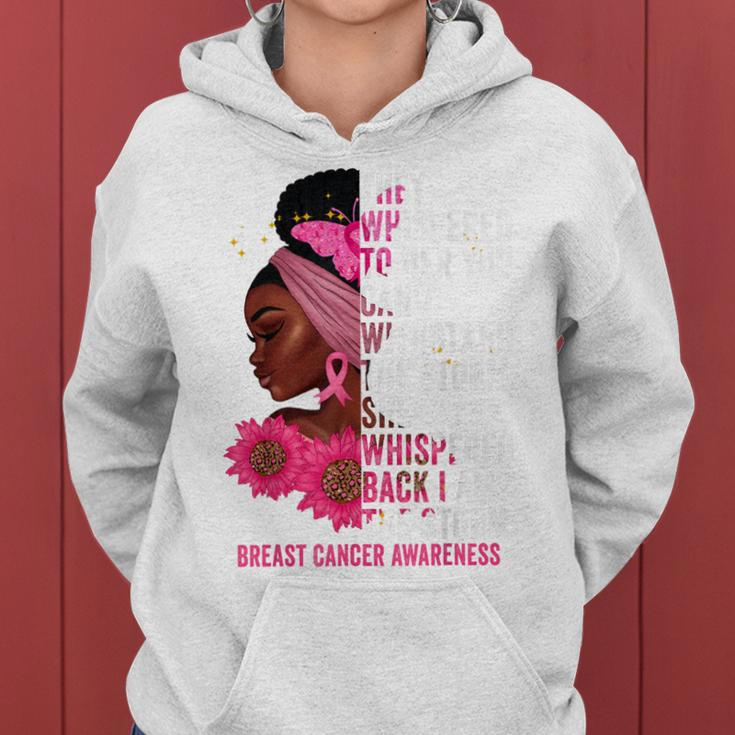 Im The Storm Black Women Breast Cancer Survivor Pink Ribbon Women Hoodie