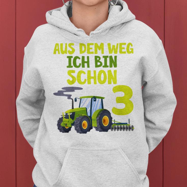 Kinder Ich Bin Schon 3 Traktor Hoodie für Jungen, Trecker Motiv