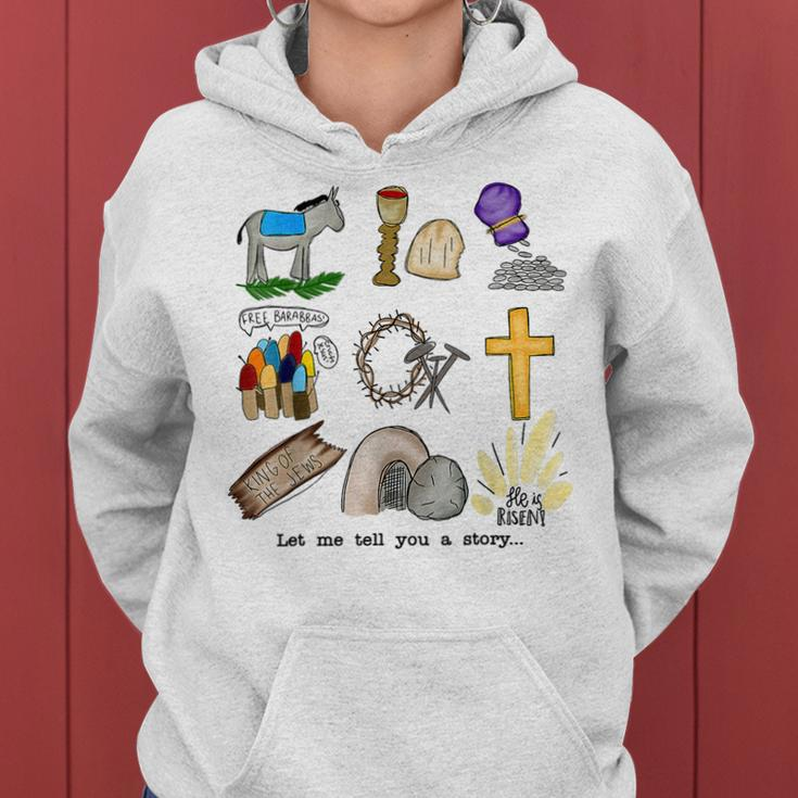 Let Me Tell You A Story Jesus Religious Christian Easter Women Hoodie