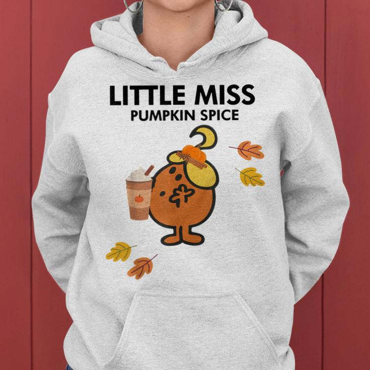 Little Miss Halloween Queen Pumpkin Funny Pumpkin Spice V2 Women Hoodie Graphic Print Hooded Sweatshirt