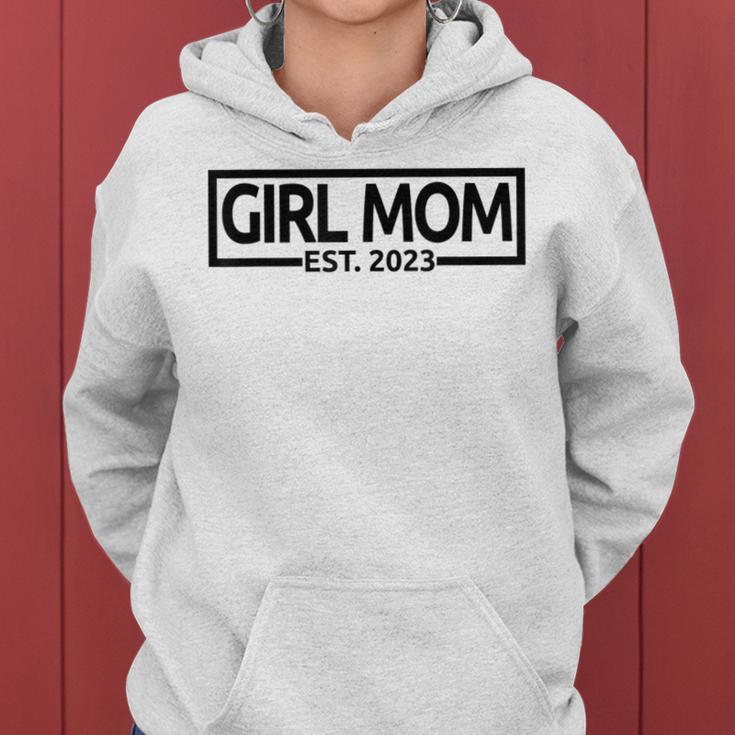 Mädchen Mama Est 2023 Hoodie, Muttertags Schwangerschaftsankündigung