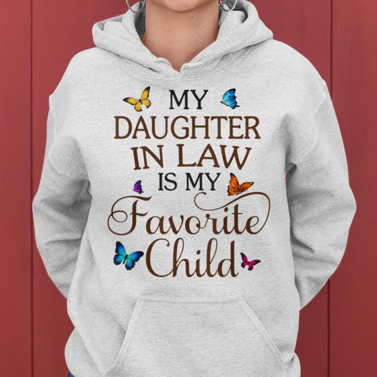 My Daughter-In-Law Is My Favorite Child Butterfly Family Women Hoodie